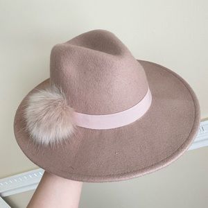 Blush Pink Wool Hat